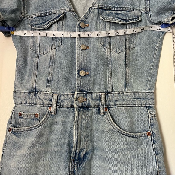 Zara Denim Romper | medium - Picture 6 of 9
